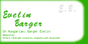 evelin barger business card